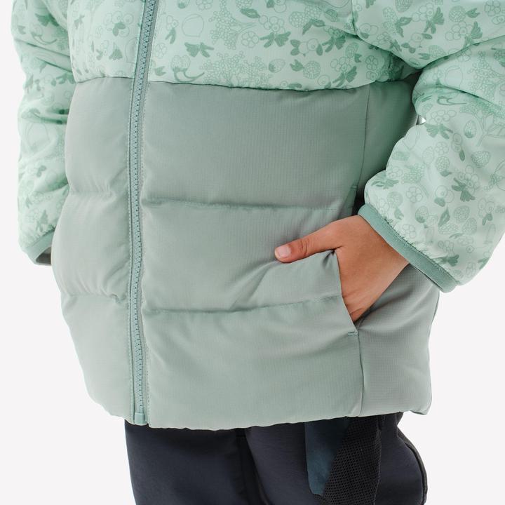 Actual product image Quechua Winter jacket toddlers size 92-116 hiking - NH500 green (122)