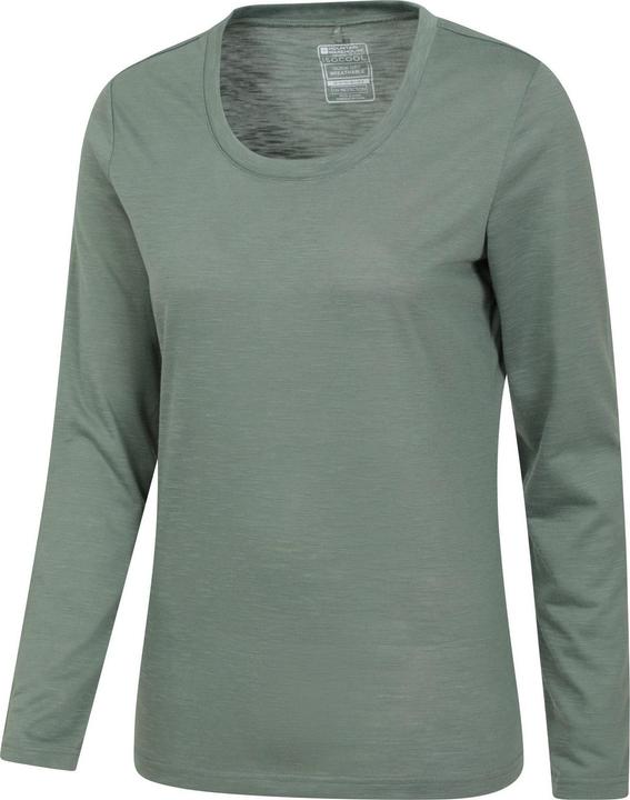 Actual product image Mountain Warehouse Womens/Ladies Agra Slub Long-Sleeved Top (44)