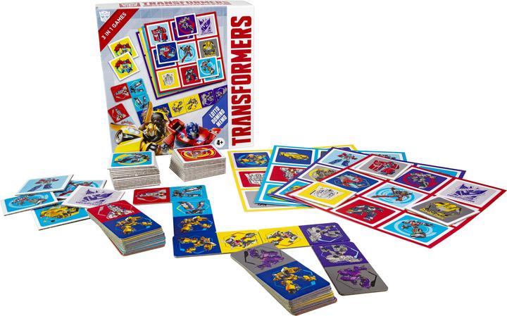 Productafbeelding Selecta Spielzeug Transformers 3in1 Memo Lotto Domino (Duits, Frans, Noors, Pools, Fins, Deens, Zweeds, Engels)