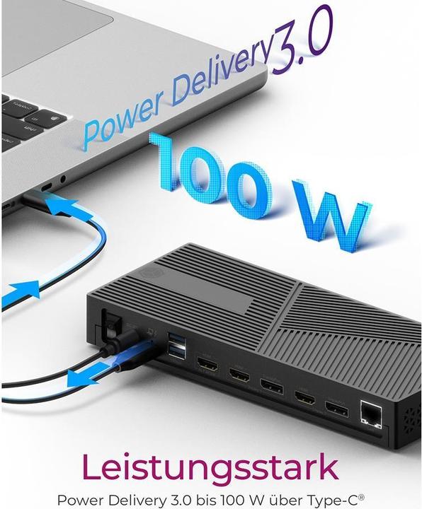 Produktbild Icy Box IB-DK2246AC (USB-C, 14 Ports)