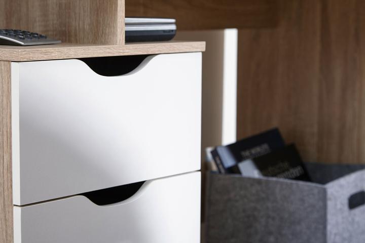 Produktbild FineBuy Jugend Schreibtisch Holz furniert Sonoma (120 x 53 x 76 cm)