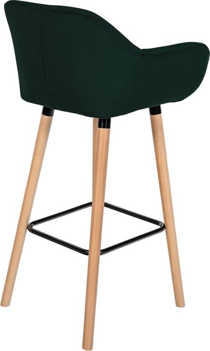 Image du produit CLP Tabouret de bar Grant velours, vert