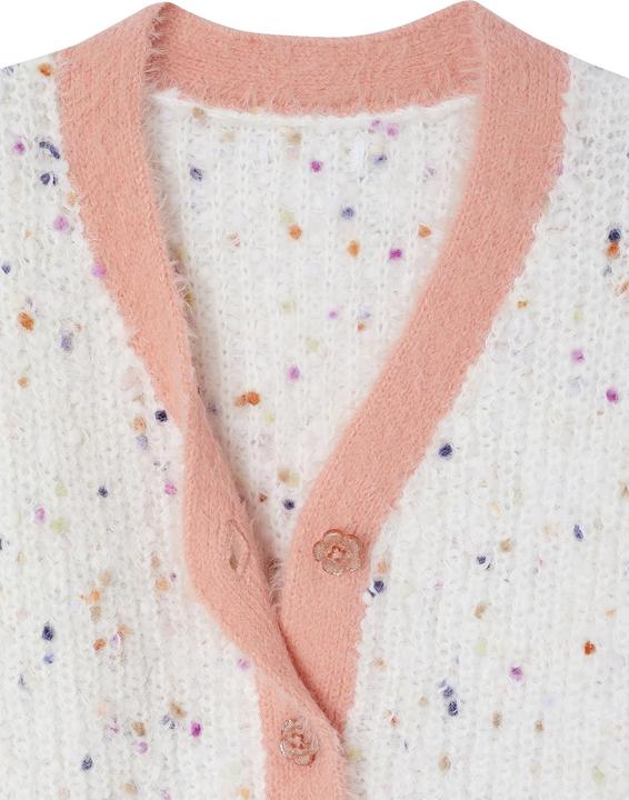 Immagine prodotto Vertbaudet Mädchen Strickjacke mit V-Ausschnitt aus Musterstrick (140)