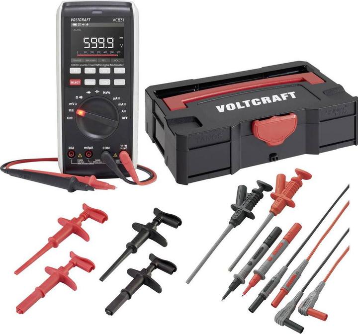 Voltcraft VC-831 SE Set Systainer Klemmen (CAT III 1000V, CAT IV 600V)