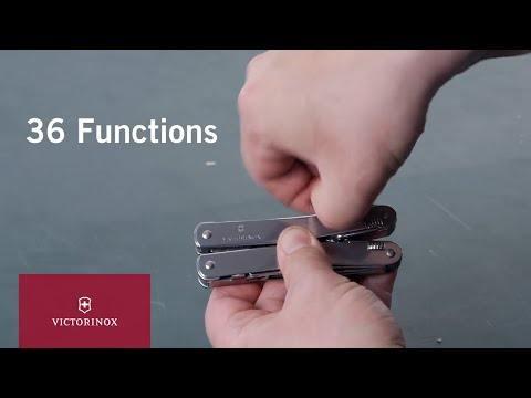 Actual product image Victorinox SwissTool Plus II in leather case