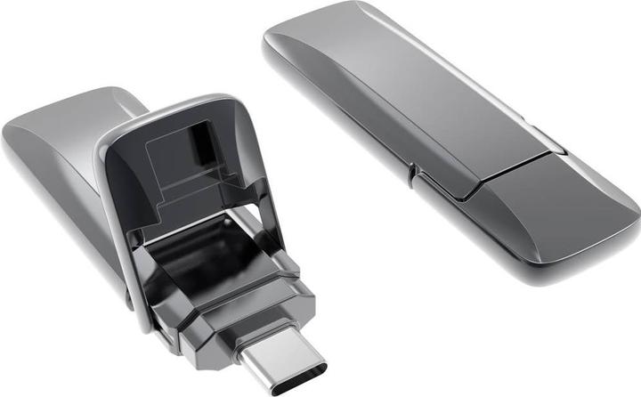 Produktbild Xlyne 7612800 USB-Stick 128GB Grau 7612800 USB-C® USB 3.2 (Gen 2) (128 GB, USB-C)