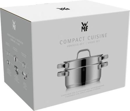 Produktbild WMF Compact Cuisine Kochgeschirr-Set (24 cm, Pfannenset + Topfset, Edelstahl)