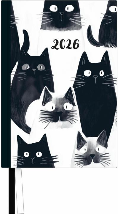 Produktbild Taschenkalender »Cats« 2026 - Terminplaner mit Wochenkalendarium - Format 11,3 x 16,3 cm (Deutsch)