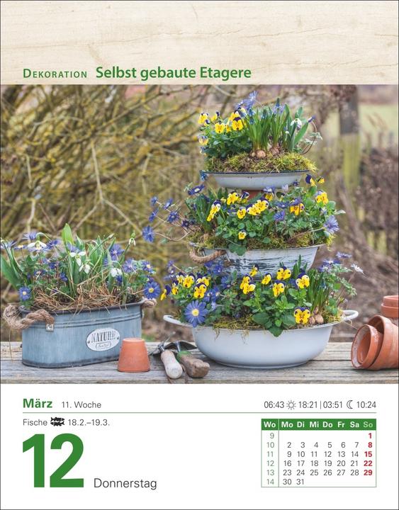 Produktbild Harenberg Mein Garten Tagesabreisskalender 2026 - Praktische Tipps für 2026 (Deutsch)