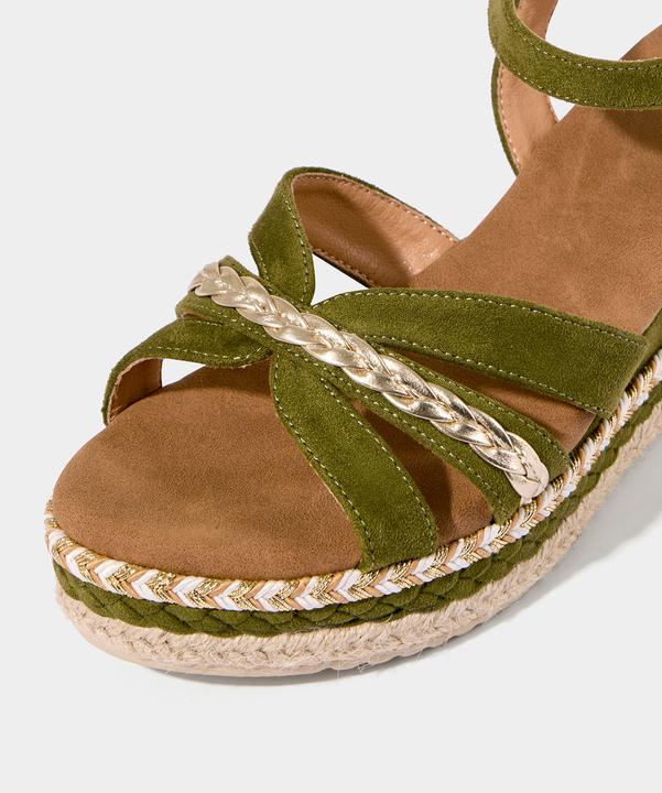 Actual product image Joe Browns Braided Detail Studded Platform Sandals (42)