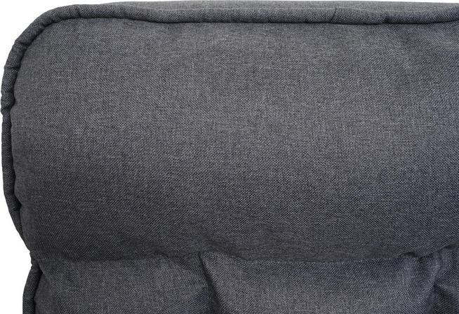 Produktbild Mendler Esszimmerstuhl HWC-K40, 160kg belastbar Rückenlehne verstellbar Metall - Stoff/Textil dunkelgrau
