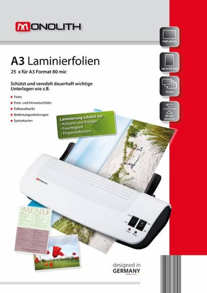 Immagine prodotto Magni Pellicole di laminazione A3 25s 80µ high gloss (A3, 25 Pezzo/i, 80 µm)