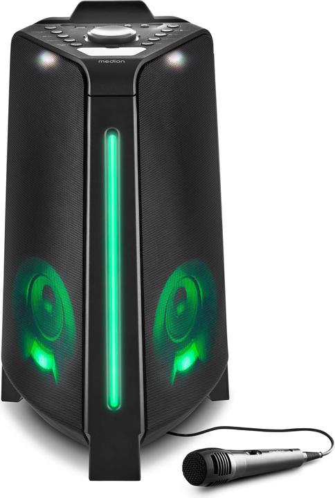 Productafbeelding Medion MD 43552 Feestluidspreker zwart (4 h, Elektrische stroom, Oplaadbare batterij)