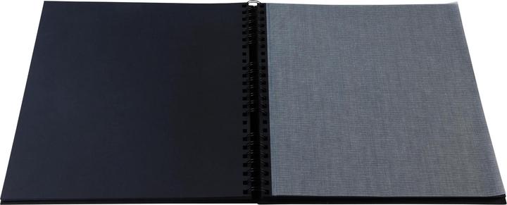 Actual product image Exacompta Fotoalbum mit Spiralbindung, 60 Seiten schwarz, 32x32 cm, Graphik (320 x 320 mm)