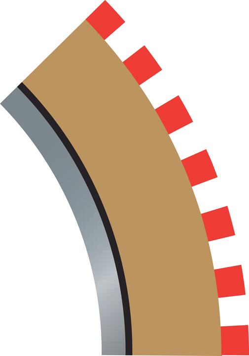 Produktbild Scalextric Borders R2 Outer 4 Stück