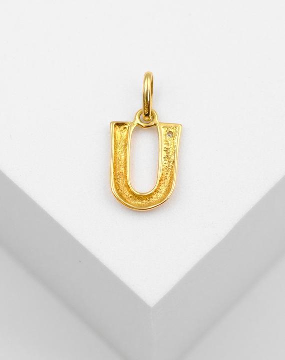 Image du produit Muau Lettre (750, Or blanc, Or jaune 18 carats)