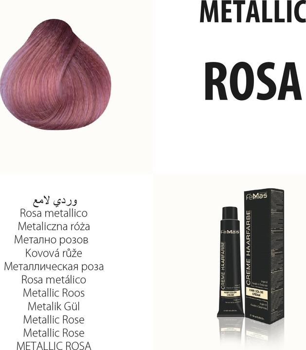 Image du produit FemMas rose) Couleur des cheveux Metallıc 100ml (Rose)