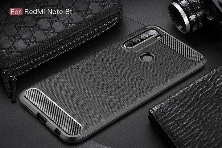 Actual product image Screenguard Xiaomi Redmi Note 8T Cover Carbon Brushed Soft TPU (Xiaomi Redmi Note 8T)