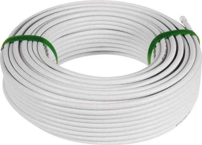 Immagine prodotto Maclean Bobina di cavo coassiale M/M 50m (Blanc) (Cavi antenna)