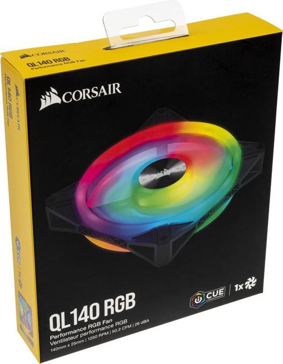 Image du produit Corsair iCUE QL140 RGB (140 mm, 1 x)