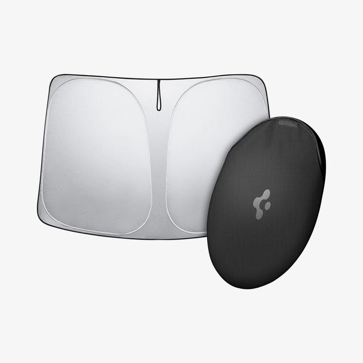 Actual product image Spigen Tesla CryoShade Front Windshield Sunshade - Model Y/3