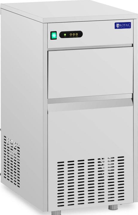 Produktbild Royal Catering Gastro Eiswürfelmaschine Eiswürfelbereiter Icecubemaker 30kg/24h Edelstahl (EU-Stecker)