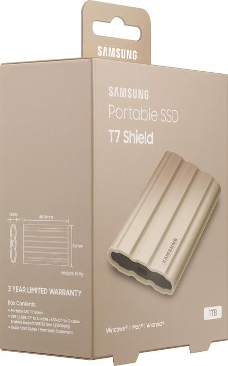 Actual product image Samsung T7 Shield (1000 GB)