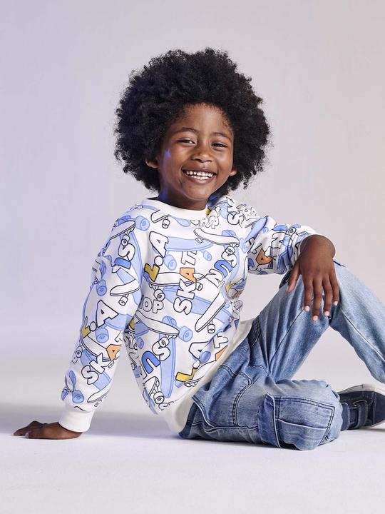 Immagine prodotto Vertbaudet Jungen Sweatshirt mit Skater-Print und Recycling-Polyester (86)