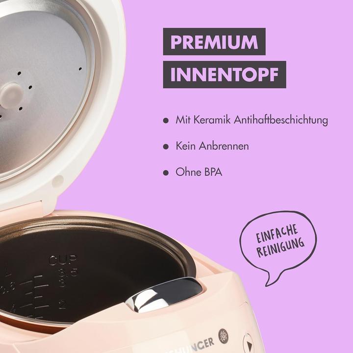 Actual product image Reishunger Digital Mini Rice Cooker 542-MDRK-PI