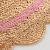 Produktbild Douceur D'intérieur runder Teppich, Durchmesser 90 cm, Uni Jute + Poly (90 x 90 x 0.5 cm)