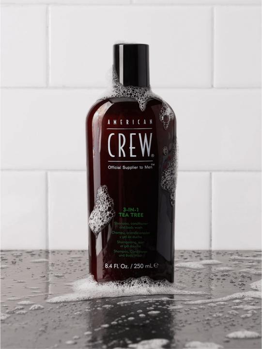 Actual product image American Crew 3-IN-1 Tea Tree (1000 ml, Liquid shampoo)