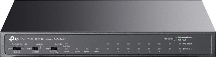 Productafbeelding TP-Link 8-poorts 10/100Mbps + 3-poorts Gigabit Desktop Switch met 8-poorts PoE+ (11 Havens)