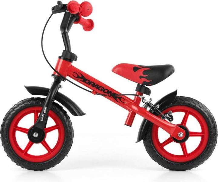 Produktbild Mally Balance bike Milly DRAGON with brakes and bell (Red)