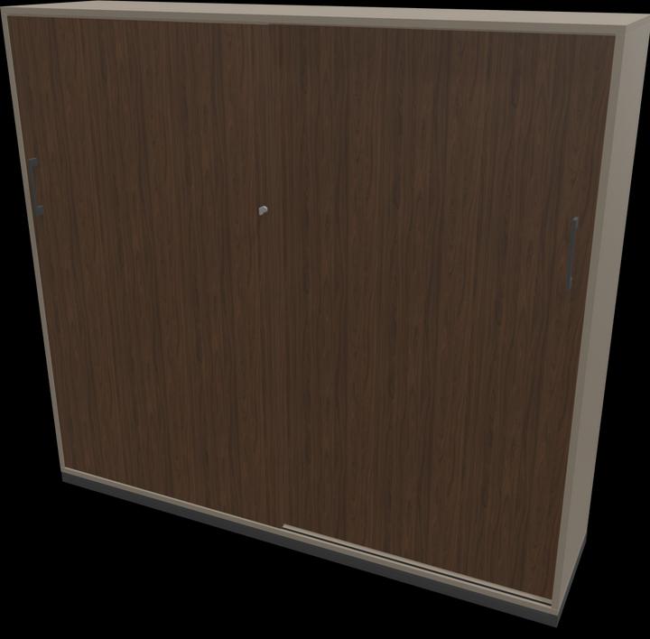 Cubanite grey, Walnut decor dark with structure, Dark grey