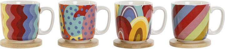 Produktbild DKD Home Decor Satz von Kaffeetassen Bunt Koralle Bambus Dolomite Moderne 180 ml (180 ml, 4 x)