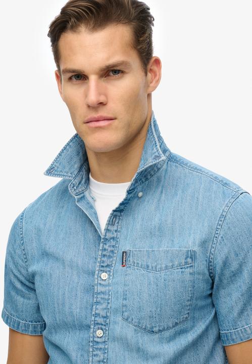 Produktbild Superdry Essential Kurzarm-Jeanshemd (L)