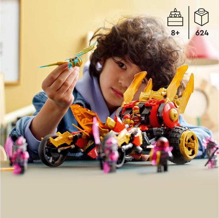 Actual product image LEGO Kai's gold dragon raider (71773, LEGO Ninjago)