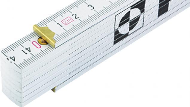 Actual product image PRO Folding wooden rule without fittings with protractor 2m type B7 (3-01-04-26-012) (200 cm)