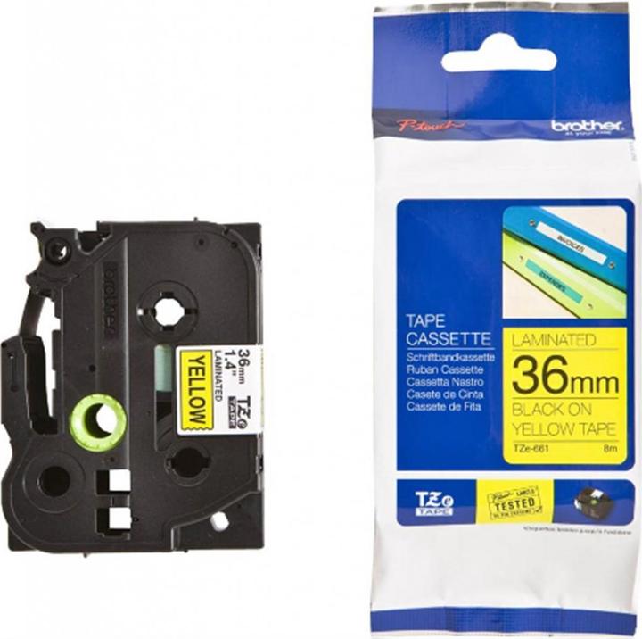 Produktbild Brother Tze-661 (3.60 cm, Gelb, Schwarz)