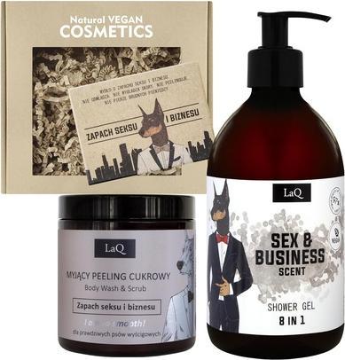 LaQ .Zestaw Doberman: żel 500ml +scrub 200ml+kostka (500 ml)