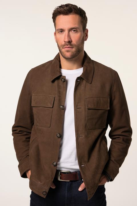 Produktbild JP1880 JP 1880 Lederjacke, Leder, Lamm-Nubukleder, Hemdkragen, bis 7 XL (6XL)