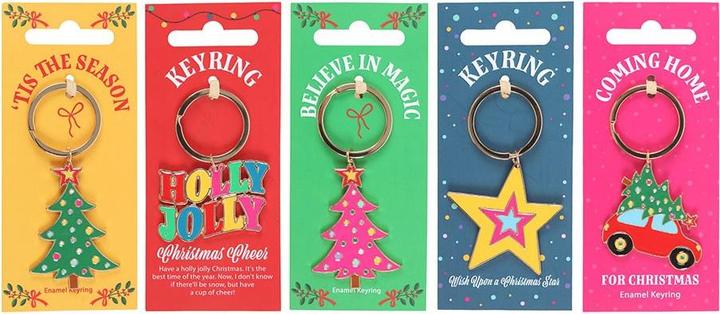 Actual product image Something Different Nostalgic Christmas Keyring (Pack of 25)