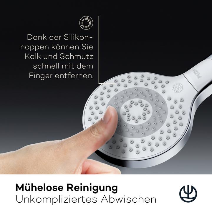 Actual product image Kludi X3 Shower head (3 Beam types, 15 l/min)