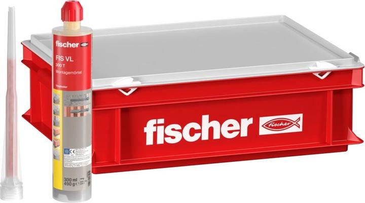 Actual product image Fischer Assembly mortar FIS VL 300 T vinyl ester 2K mortar ( 558724 ) + 10x cartridges + 20x static...