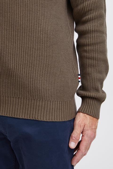 Actual product image FQ1924 FQKyle ribbed texture halfzip - Sweater - 21900568 (S)