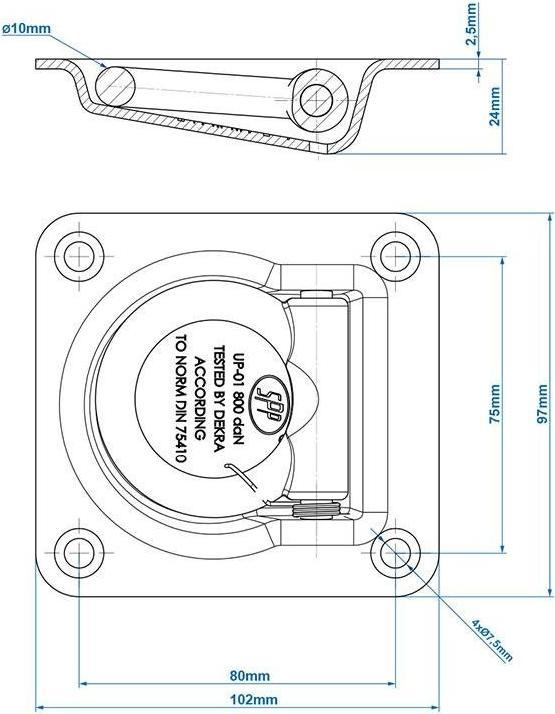 Produktbild ProPlus Zurmulde einfach SPP UP-01 im Blister