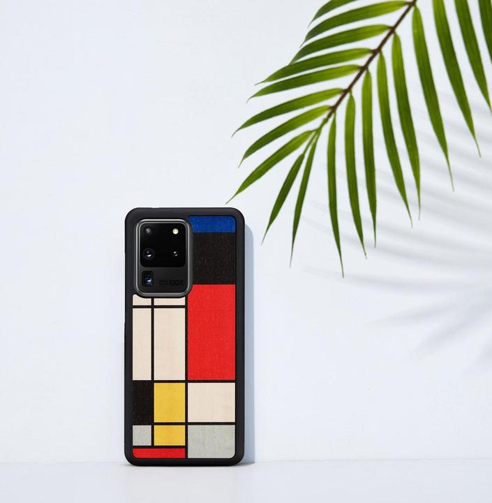 Actual product image Man.Wand &WOOD case for Galaxy S20 Ultra mondrian wood juodas (Samsung Galaxy S20 Ultra)
