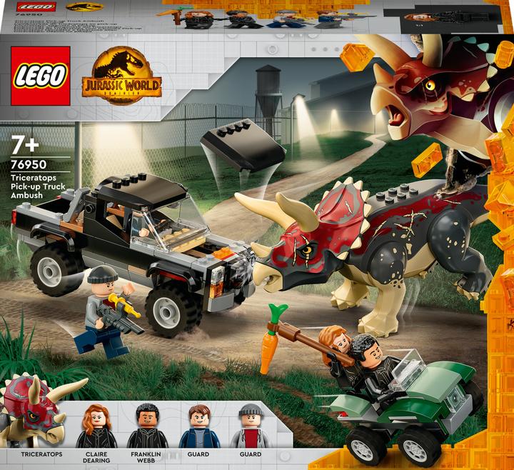 Immagine prodotto LEGO Attacco di un triceratopo a un camioncino (76950, LEGO Jurassic World)