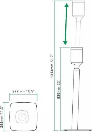 Actual product image Flexson Play:1 (1 pcs., Stand, Height-adjustable)