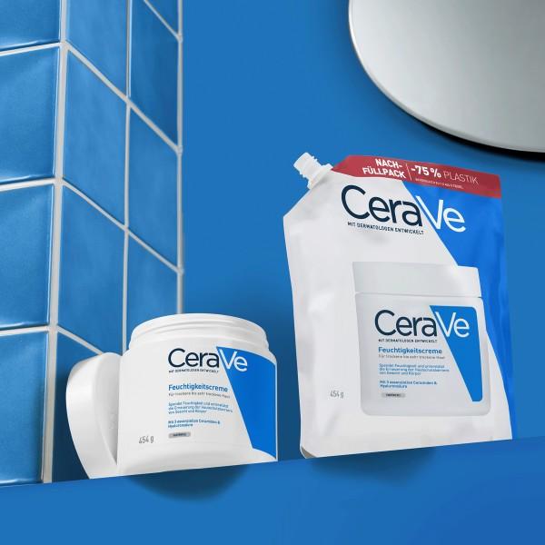 Produktbild CeraVe Moist Cream Refill englisch französisch (Körpermilch, 473 ml)